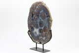 Orbicular Agate Slab on Metal Base - Brazil #206853-2